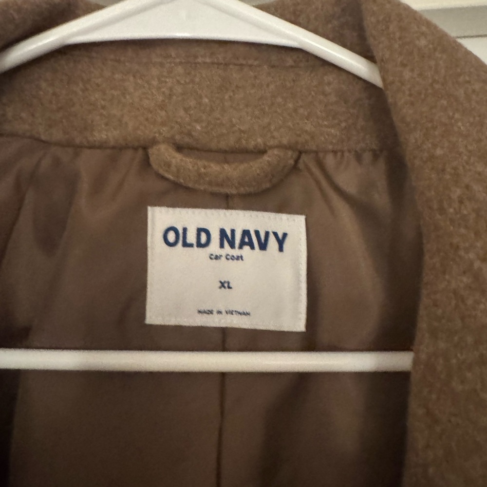 Old Navy Women's Brown Trench-Style Wool Coat - Picture 2 of 3